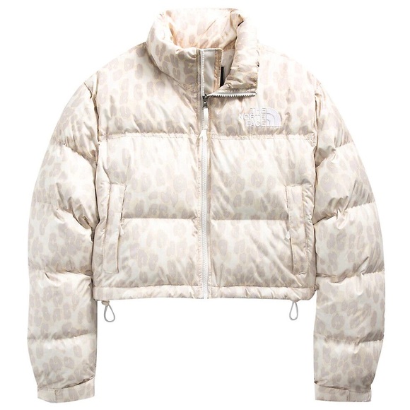 The North Face Jackets & Blazers - THE NORTH FACE Nuptse Cropped Leopard Print Jacket